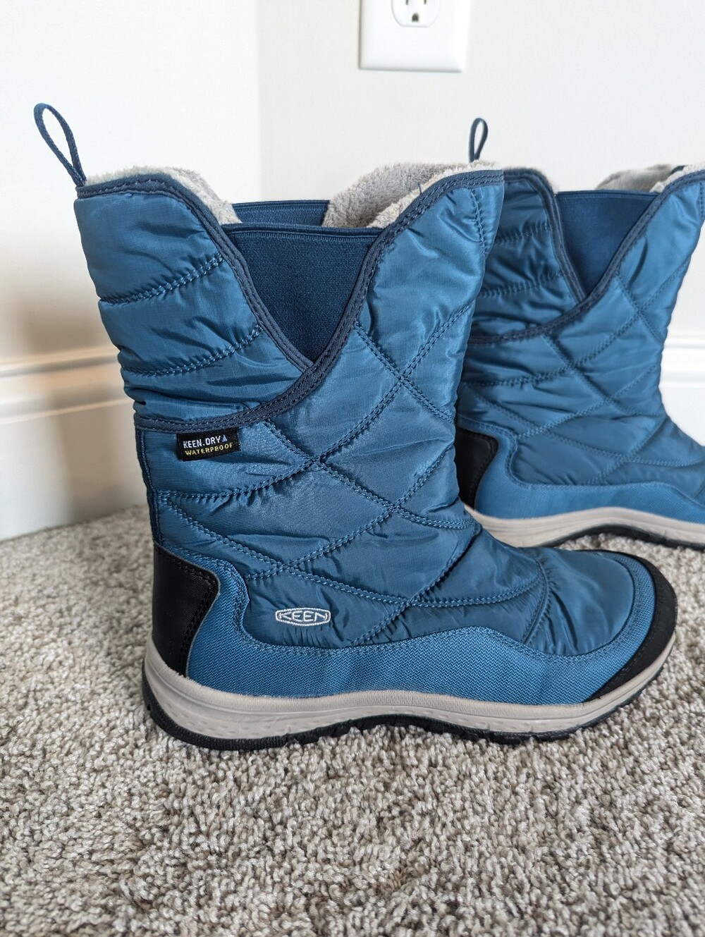 Keen Terradora Pull On Waterproof Boots - Blue sz 8.5 - Picture 2 of 8